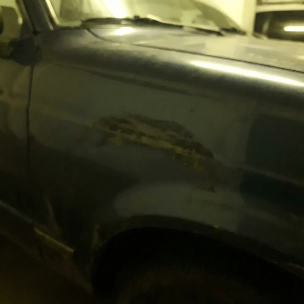 Unscharfes Foto von Kratzer