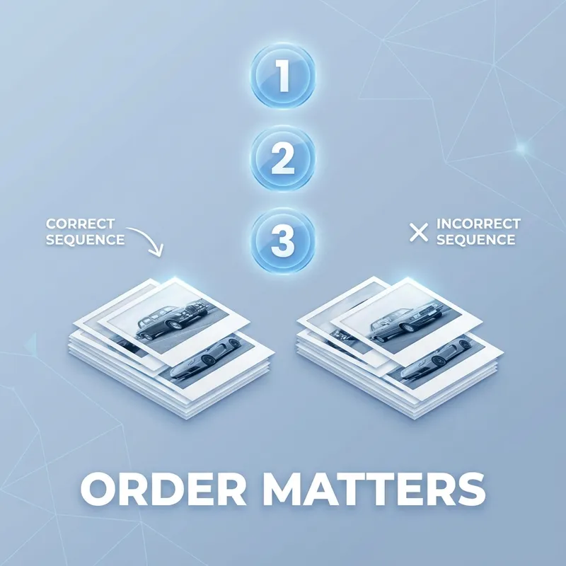 Die perfekte Bildreihenfolge: Welches Foto muss auf Platz 1?